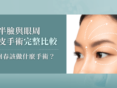 想回春該做什麼手術?完整比較各種上半臉與眼周拉皮手術的差異